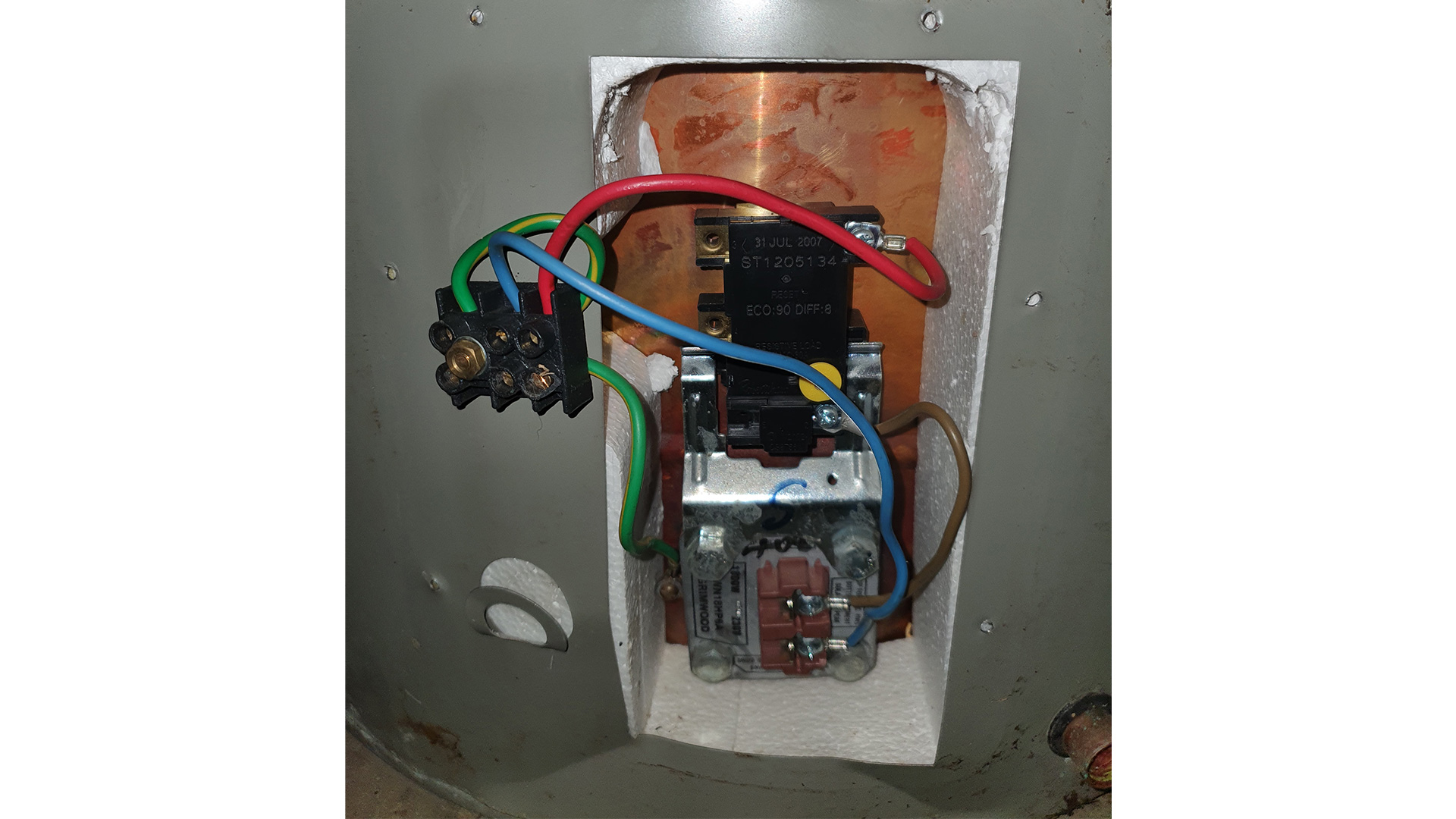 Saxon wiring thermostat modern