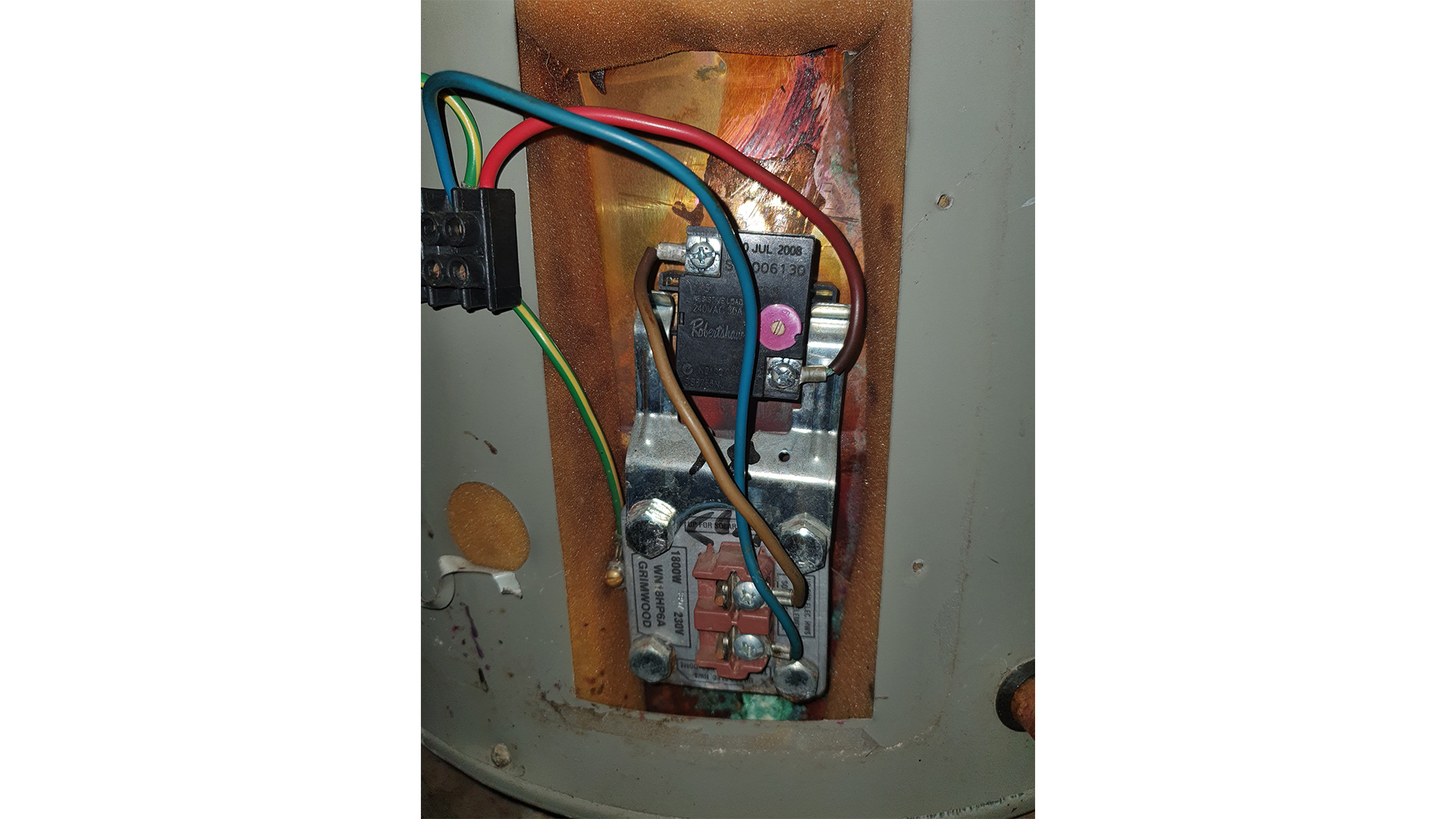 Saxon wiring thermostat new