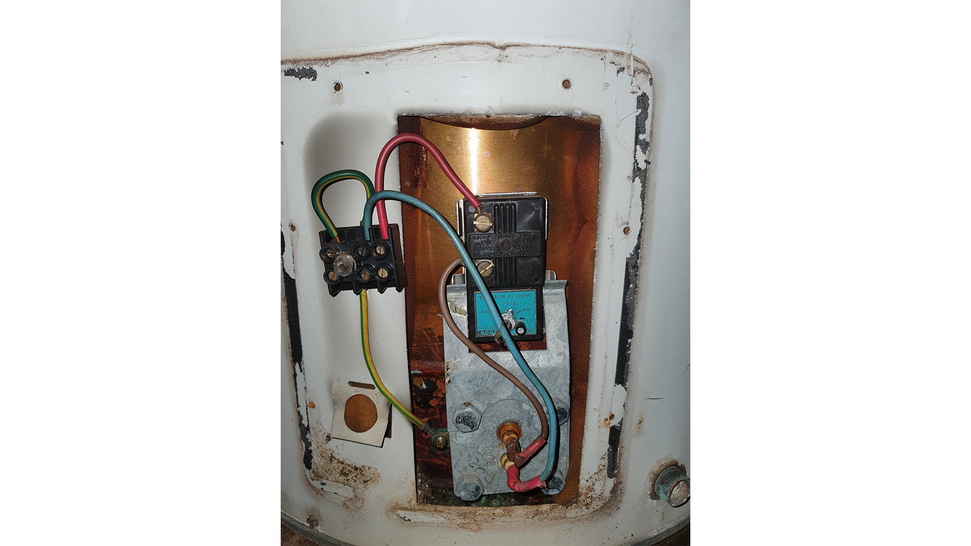 Saxon wiring thermostat old type